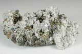 Pyrite, Chalcopyrite, Quartz and Orpiment - Palomo Mine, Peru #187375-3